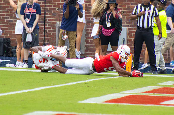 Ole Miss wide receiver Tre Harris.